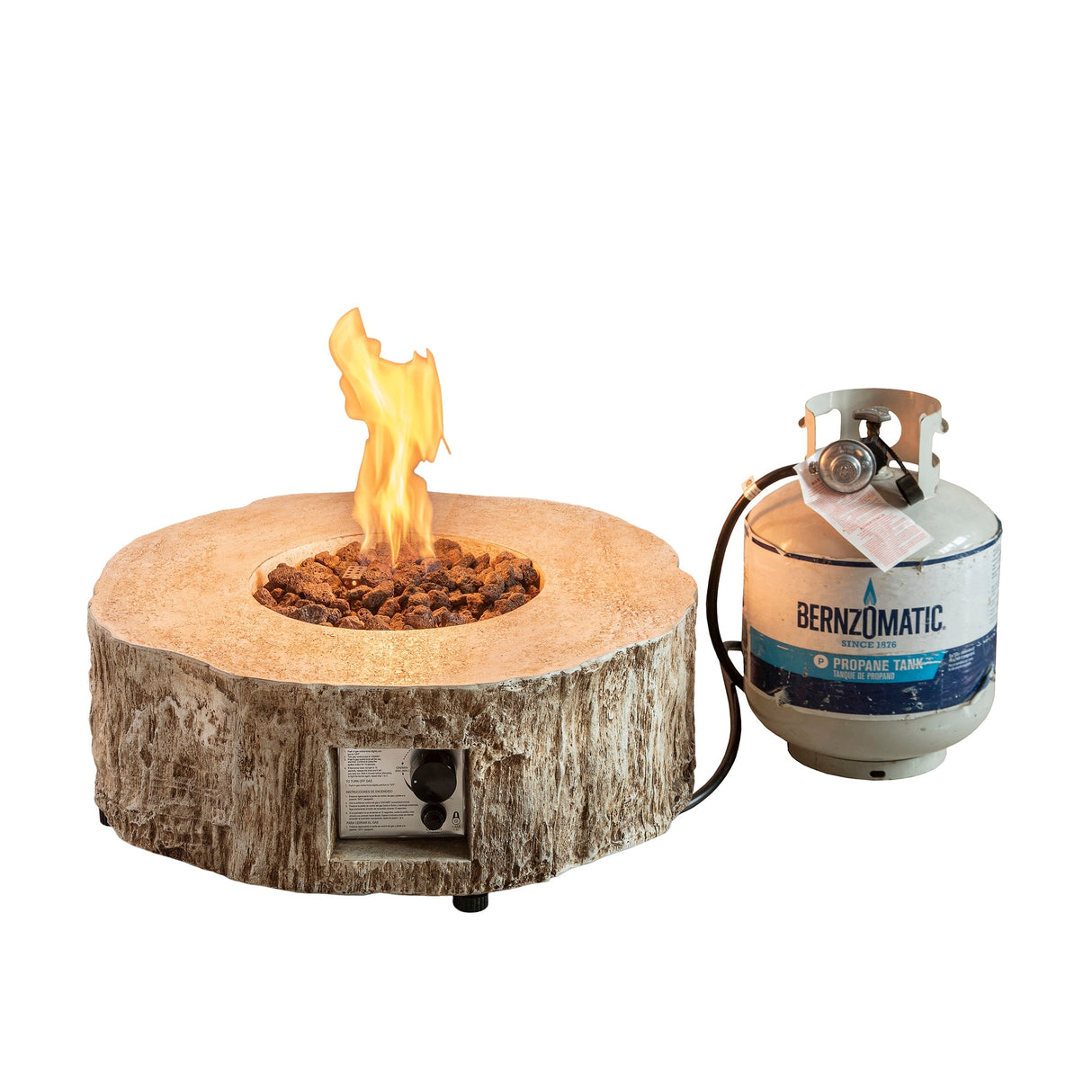 30,000 BTU Outdoor Fire Pits Patio Propane Gas Fire Pit for Outside