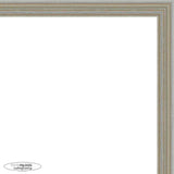 30x10 Traditional Silver Complete Wood Panoramic Frame with UV Acrylic, Foam Board Backing, & Hardware