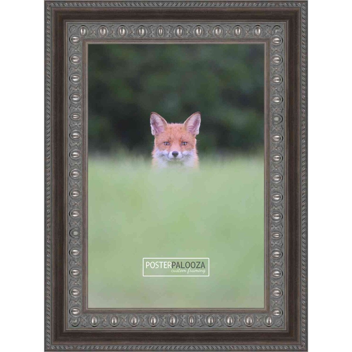 30x20 Contemporary Silver Complete Wood Picture Frame with UV Acrylic, Foam Board Backing, & Hardware