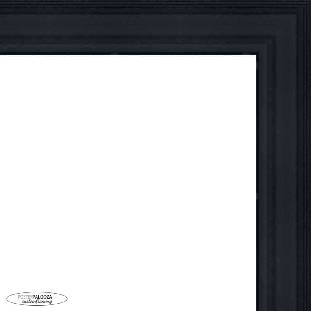 30x24 Contemporary Black Complete Wood Picture Frame with UV Acrylic, Foam Board Backing, & Hardware