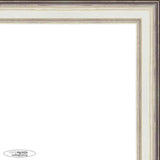 30x36 Traditional Silver Wood Picture Frame - UV Acrylic, Foam Board Backing, & Hanging Hardware Included!