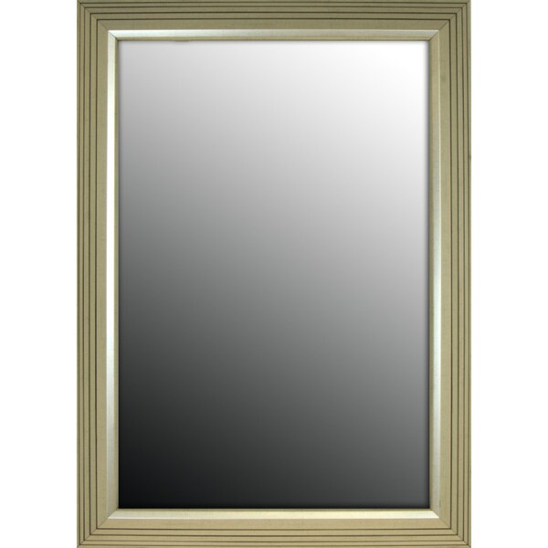 30x42 Stepped Silver Petite Mirror - 39" x 42"