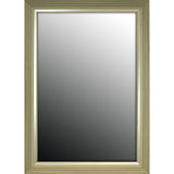 30x42 Stepped Silver Petite Mirror - 39" x 42"