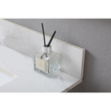 31 in./ 37 in./ 43 in. Carrara Gold Engineered Stone Bathroom Vanity Top with Ceramic Sink