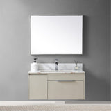 31 in./ 37 in./ 43 in. Carrara Gold Engineered Stone Bathroom Vanity Top with Ceramic Sink