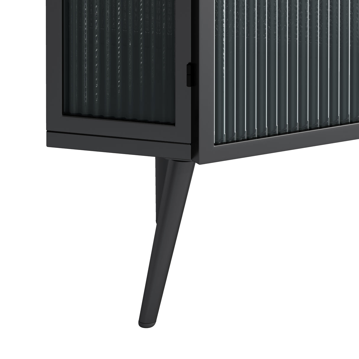 31.5 in. H Metal Floor Corner Cabinet with Adjustable Shelf