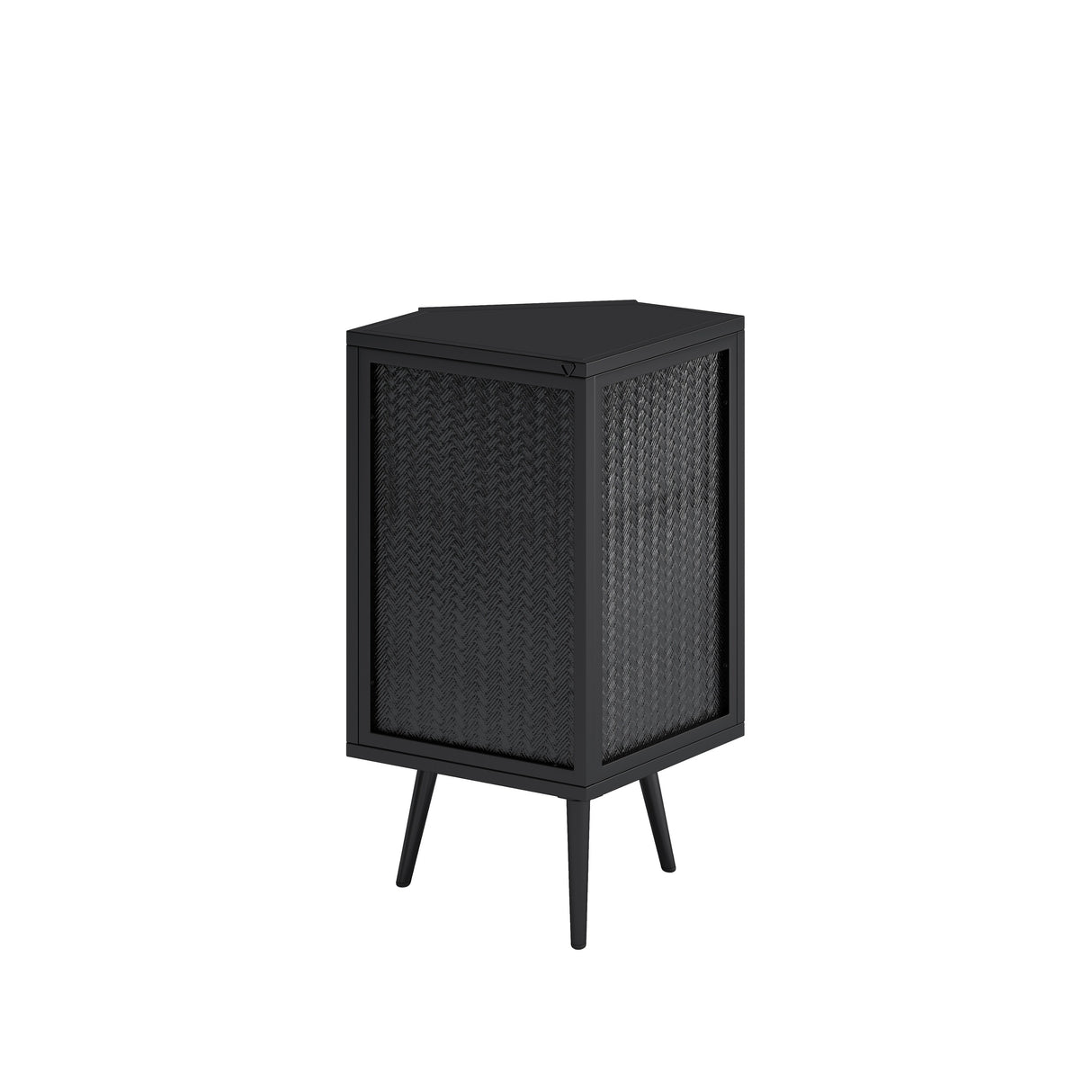 31.5 in. H Metal Floor Corner Cabinet with Adjustable Shelf