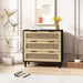 31.50"3-Drawers Rattan Storage Cabinet Rattan Drawer,for Bedroom,Living Room,Dining Room