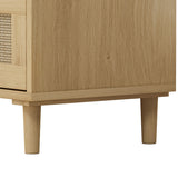 31.50"3-Drawers Rattan Storage Cabinet Rattan Drawer,for Bedroom,Living Room,Dining Room
