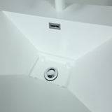 31.5" Single Sink Vanity In Neutral Finish With White Composite Granite Top