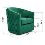 Accent Chair Sofa Chair Velvet 360 Swivel