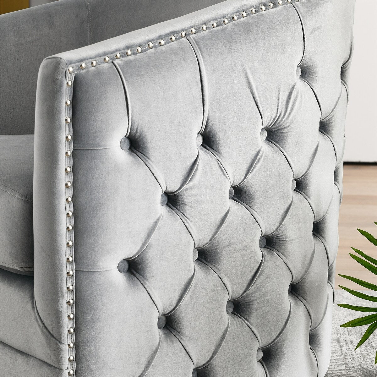Accent Chair Sofa Chair Velvet 360 Swivel
