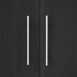 31.5"W x 66.9"H Wardrobe Armoire Cloest with Drawer In Black,White