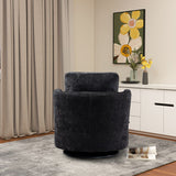 31.9"W Chenille Swivel Accent Barrel Chair, 360 Degree Leisure Arm Chair