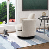 31.9"W Chenille Swivel Accent Barrel Chair, 360 Degree Leisure Arm Chair