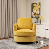 31.9"W Chenille Swivel Accent Barrel Chair, 360 Degree Leisure Arm Chair