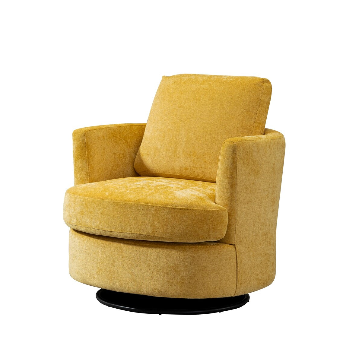 31.9"W Chenille Swivel Accent Barrel Chair, 360 Degree Leisure Arm Chair