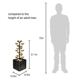 31" Gold Iron Rustic Outdoor Fountain