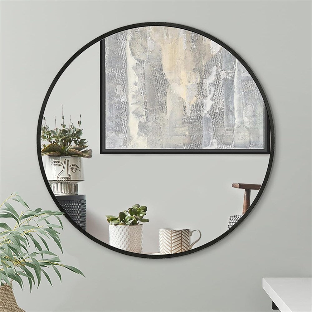 32 IN Metal Round Mirror