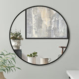 32 IN Metal Round Mirror