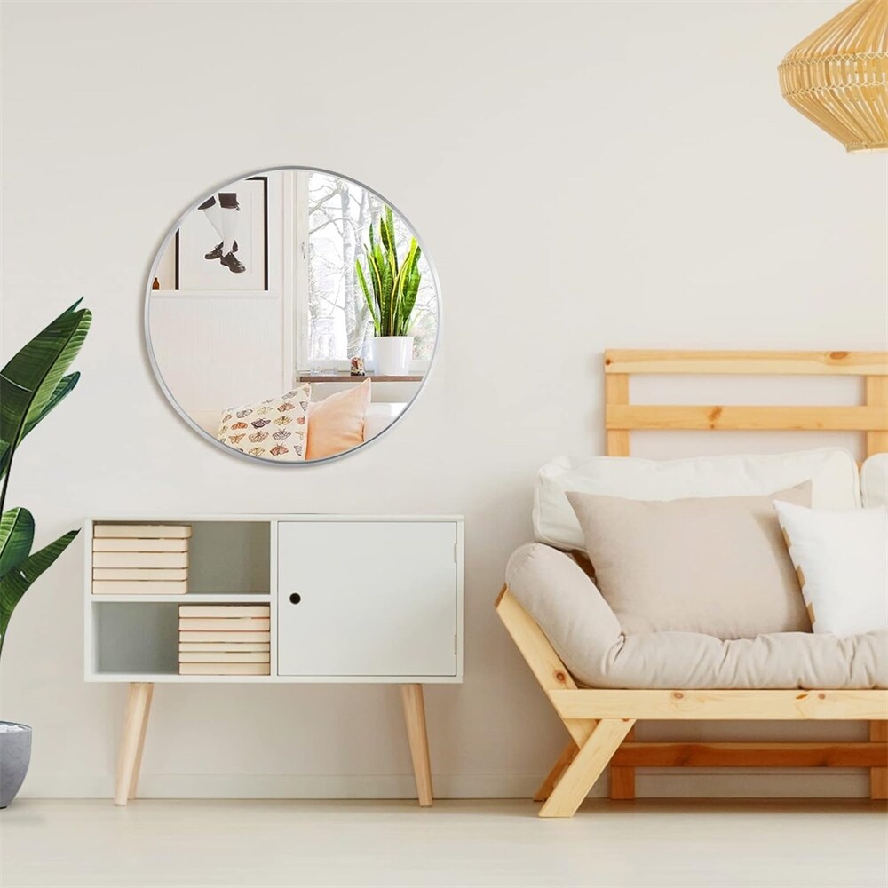 32 IN Metal Round Mirror