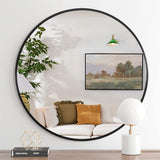 32 IN Metal Round Mirror