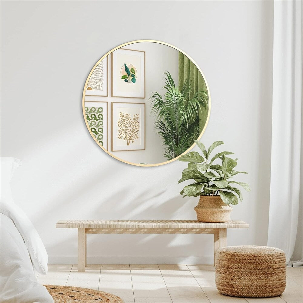 32 IN Metal Round Mirror