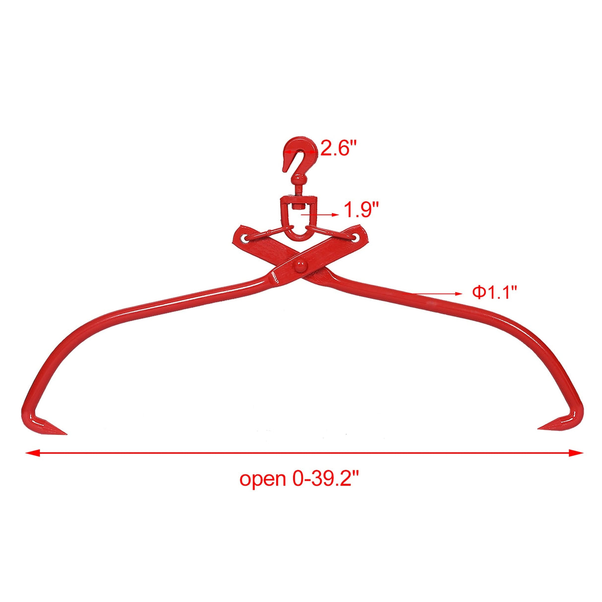 32 Inch Log Lifting Tongs Heavy Duty Grapple Timber Claw