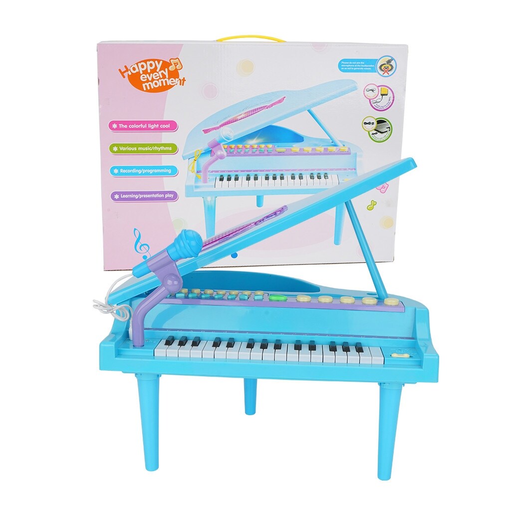 32-Key Piano Keyboard With Bench Detachable Legs Music Score Microphone