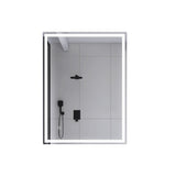 32 in. W x 24 in. H Rectangular Frameless Bluetooth Music Anti-Fog LED Light Bathroom Vanity Mirror - 32x24"