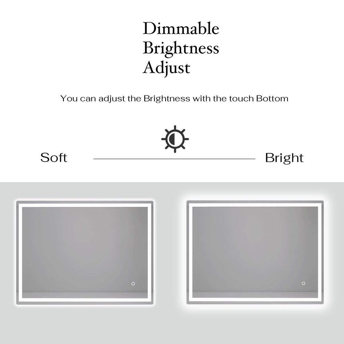 32 in. W x 24 in. H Rectangular Frameless Bluetooth Music Anti-Fog LED Light Bathroom Vanity Mirror - 32x24"