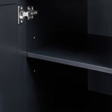 32 in. W x 72 in. H Storage Cabinet with Doors and Three Drawers