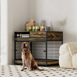 32.17'' H Furniture Dog Cage Crate with Double Doors