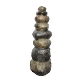 32.2in Stacking stones Garden Statues, Welcome Signs in Five Languages