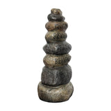 32.2in Stacking stones Garden Statues, Welcome Signs in Five Languages