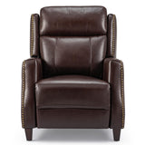 32.7" Wide Genuine Leather Recliner Power Club Recliner