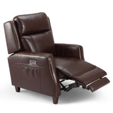 32.7" Wide Genuine Leather Recliner Power Club Recliner