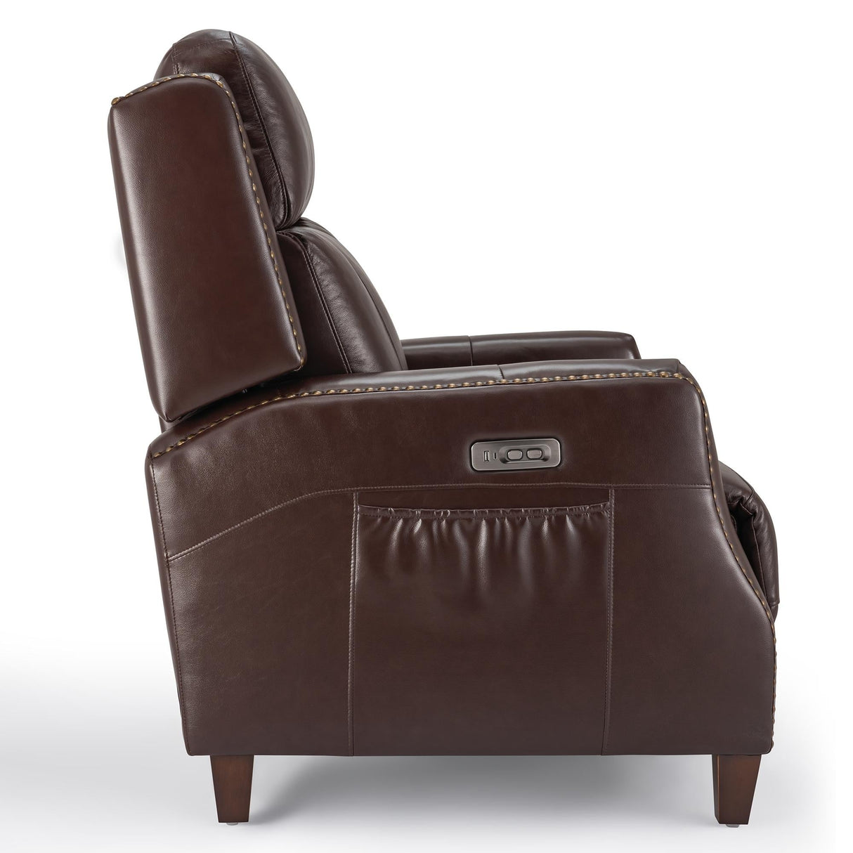 32.7" Wide Genuine Leather Recliner Power Club Recliner