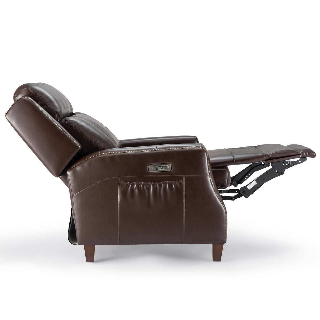 32.7" Wide Genuine Leather Recliner Power Club Recliner