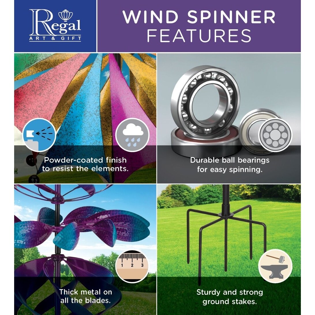32" Wind Spinner - Firedance - 32"x11.75"x79"