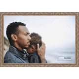 32x16 Ornate Silver Complete Wood Picture Frame with UV Acrylic, Foam Board Backing, & Hardware