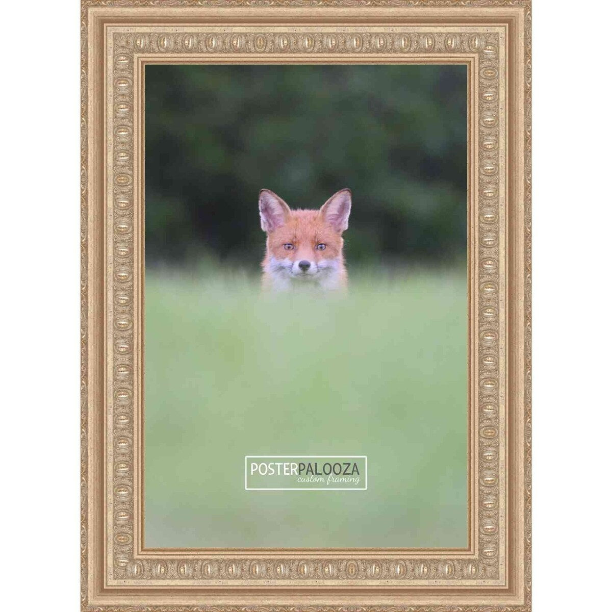 32x20 Traditional Silver Complete Wood Picture Frame with UV Acrylic, Foam Board Backing, & Hardware