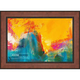 32x22 Traditional Walnut Complete Wood Picture Frame with UV Acrylic, Foam Board Backing, & Hardware