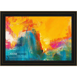 32x23 Contemporary Black Complete Wood Picture Frame with UV Acrylic, Foam Board Backing, & Hardware