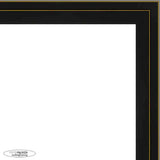 32x23 Contemporary Black Complete Wood Picture Frame with UV Acrylic, Foam Board Backing, & Hardware