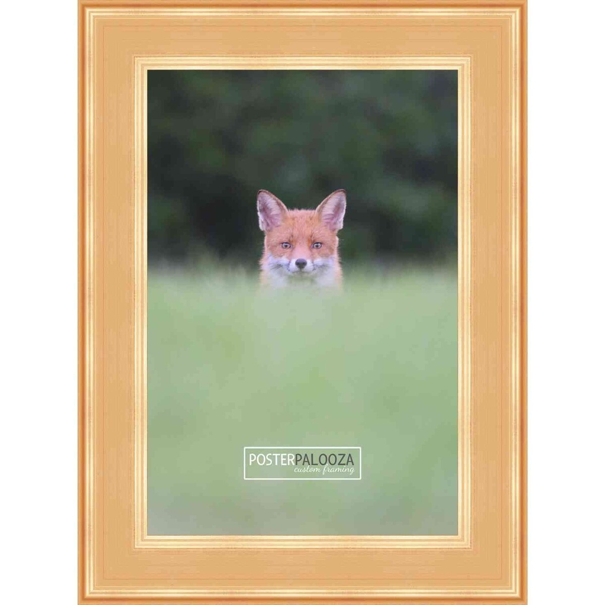 32x24 Contemporary Gold Complete Wood Picture Frame with UV Acrylic, Foam Board Backing, & Hardware