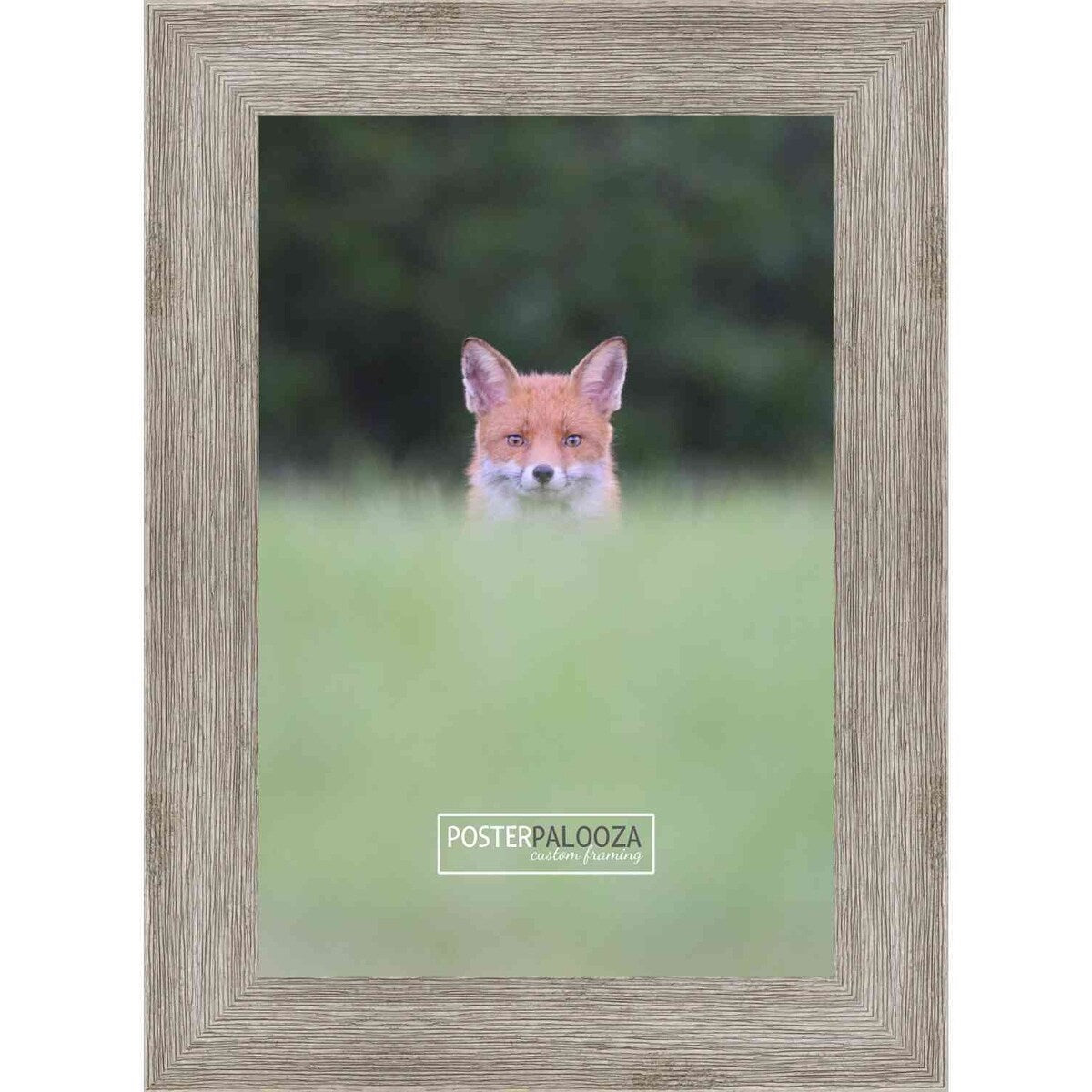 32x24 Distressed/Aged Contrast Grey Complete Wood Picture Frame with UV Acrylic, Foam Board Backing, & Hardware