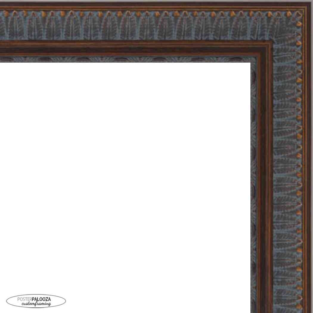 32x24 Ornate Bronze Complete Wood Picture Frame with UV Acrylic, Foam Board Backing, & Hardware