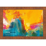 32x26 Veneer Honey Pecan Complete Wood Picture Frame with UV Acrylic, Foam Board Backing, & Hardware
