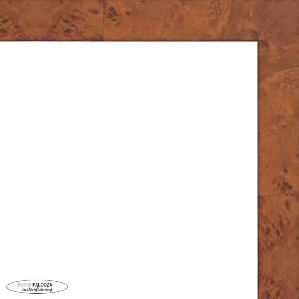 32x26 Veneer Honey Pecan Complete Wood Picture Frame with UV Acrylic, Foam Board Backing, & Hardware